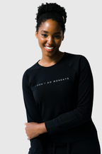 Women's 'I Don't Do Mondays' Bamboo Pullover | Black