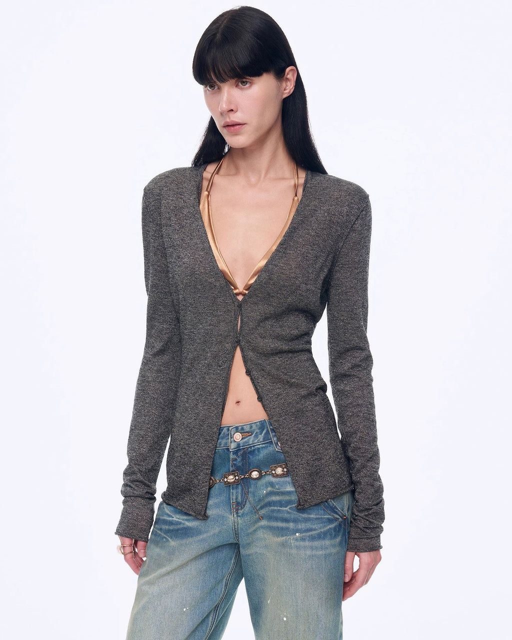 ‘Long Island Vacation’ Wool Blend Knitted Cardigan