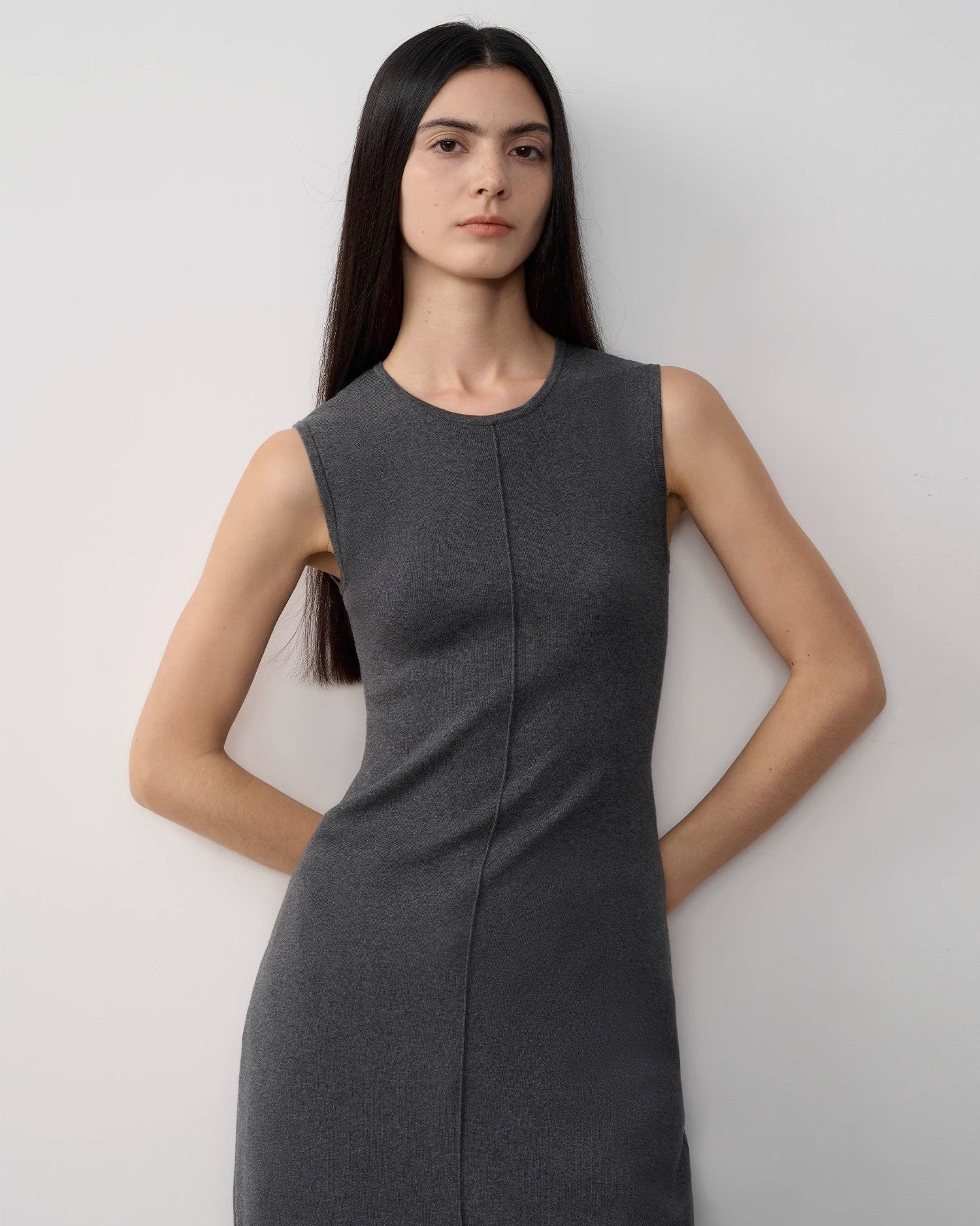 Fireladyfur Women's Merino Wool Knit Dress ‘Island Letters’