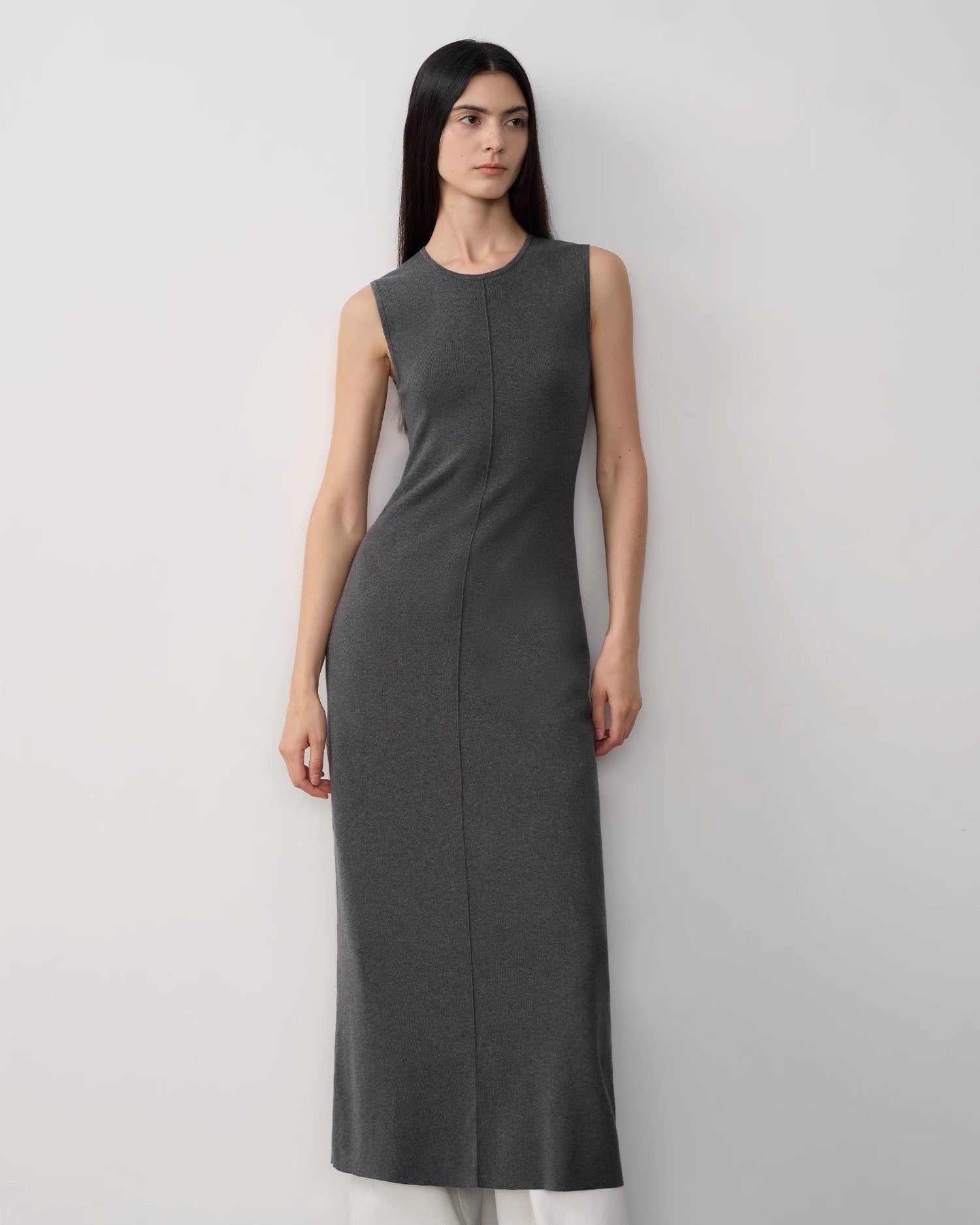 Fireladyfur Women's Merino Wool Knit Dress ‘Island Letters’