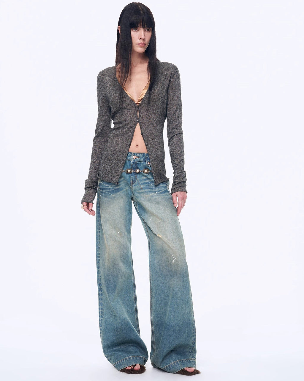‘Long Island Vacation’ Wool Blend Knitted Cardigan