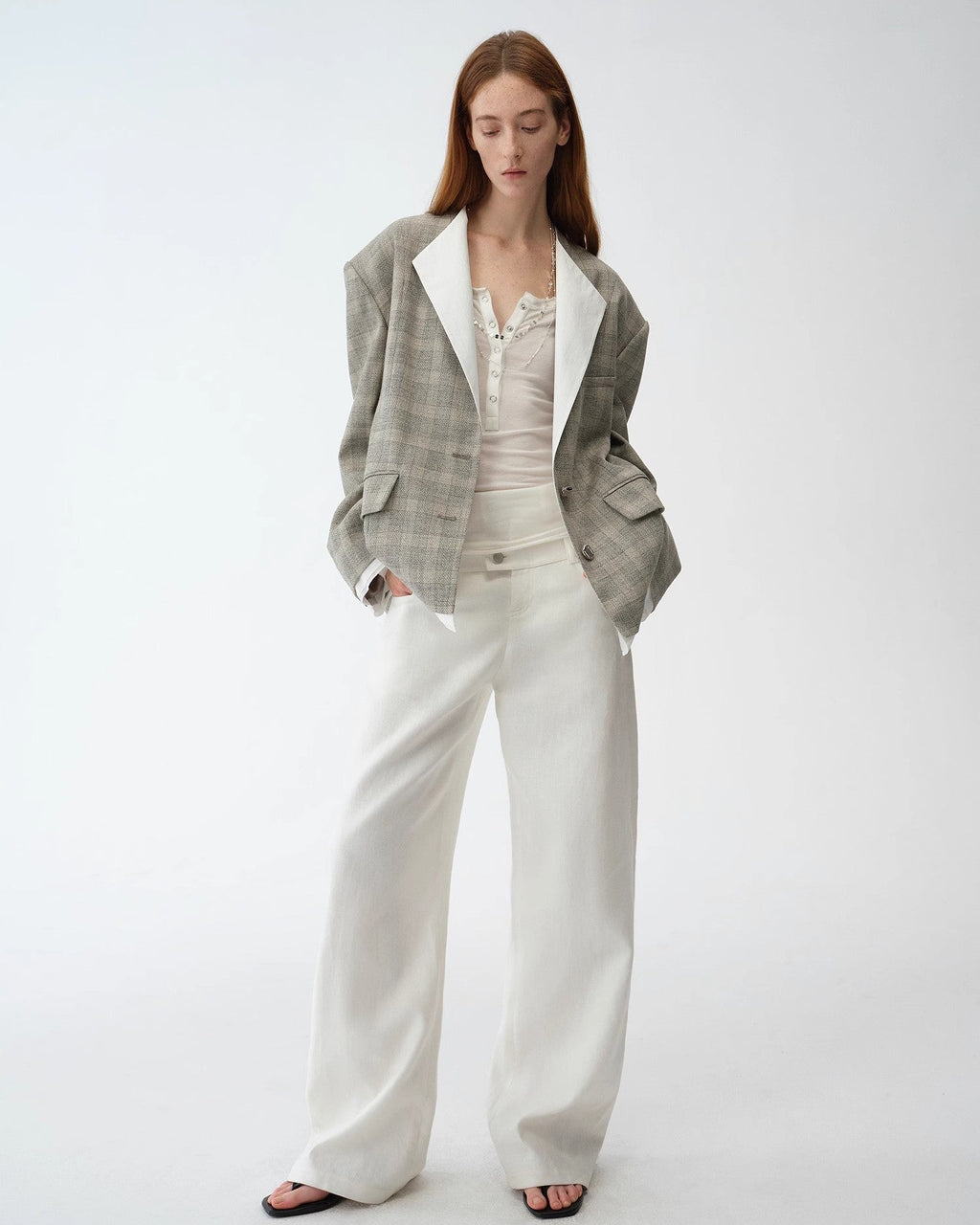 ‘London Diary’ Old Money Style Contrasting Lapel Wool Blazer