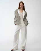 ‘London Diary’ Old Money Style Contrasting Lapel Wool Blazer