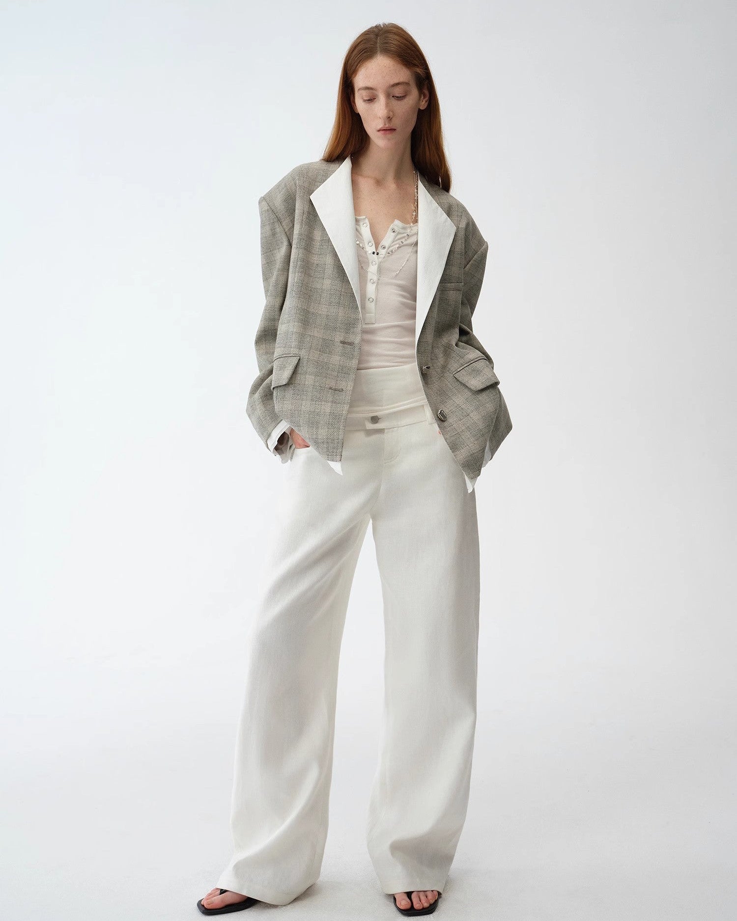 ‘London Diary’ Old Money Style Contrasting Lapel Wool Blazer