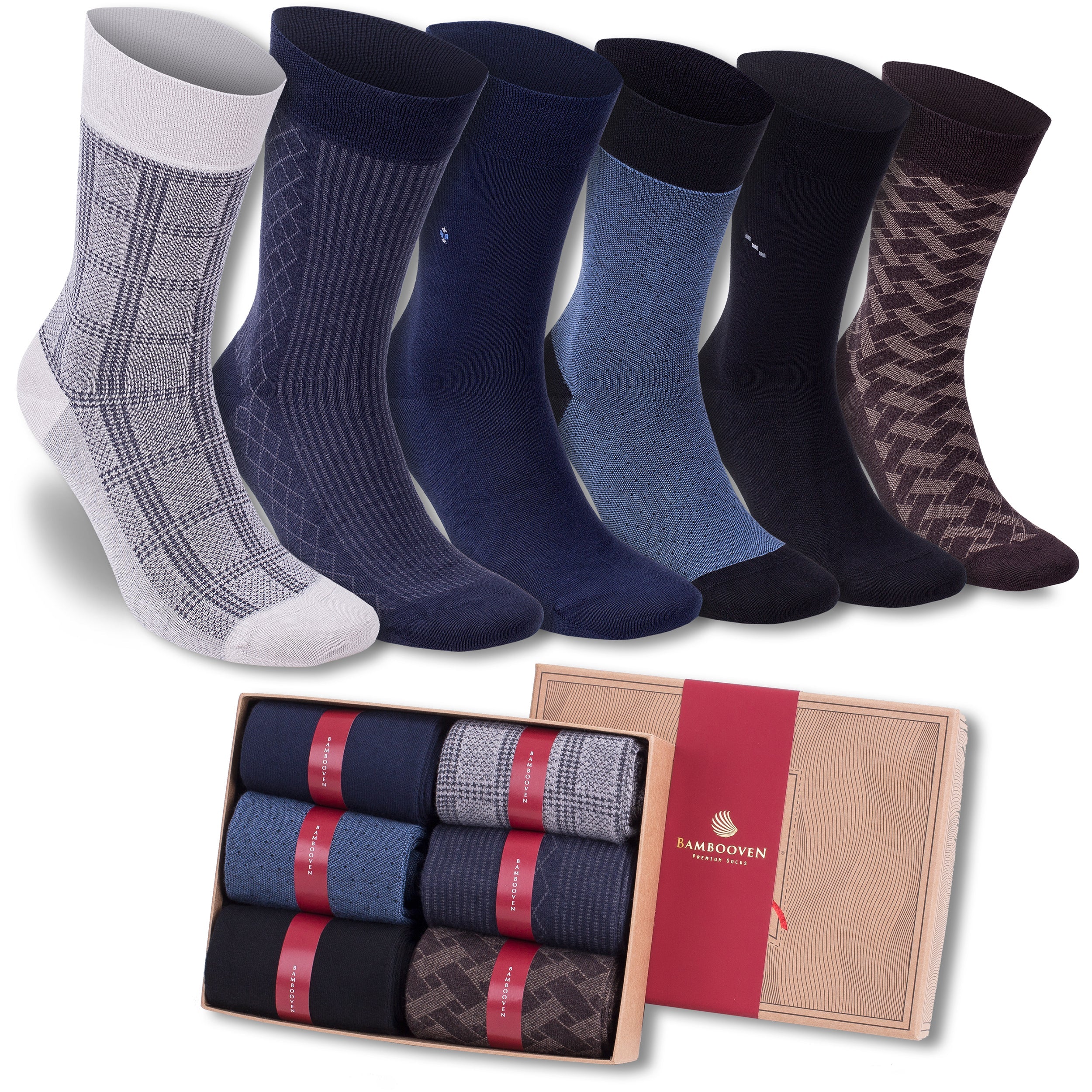 Men’s Bamboo Dress & Trouser Socks 595 | 6-Pack