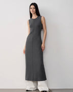 Fireladyfur Women's Merino Wool Knit Dress ‘Island Letters’