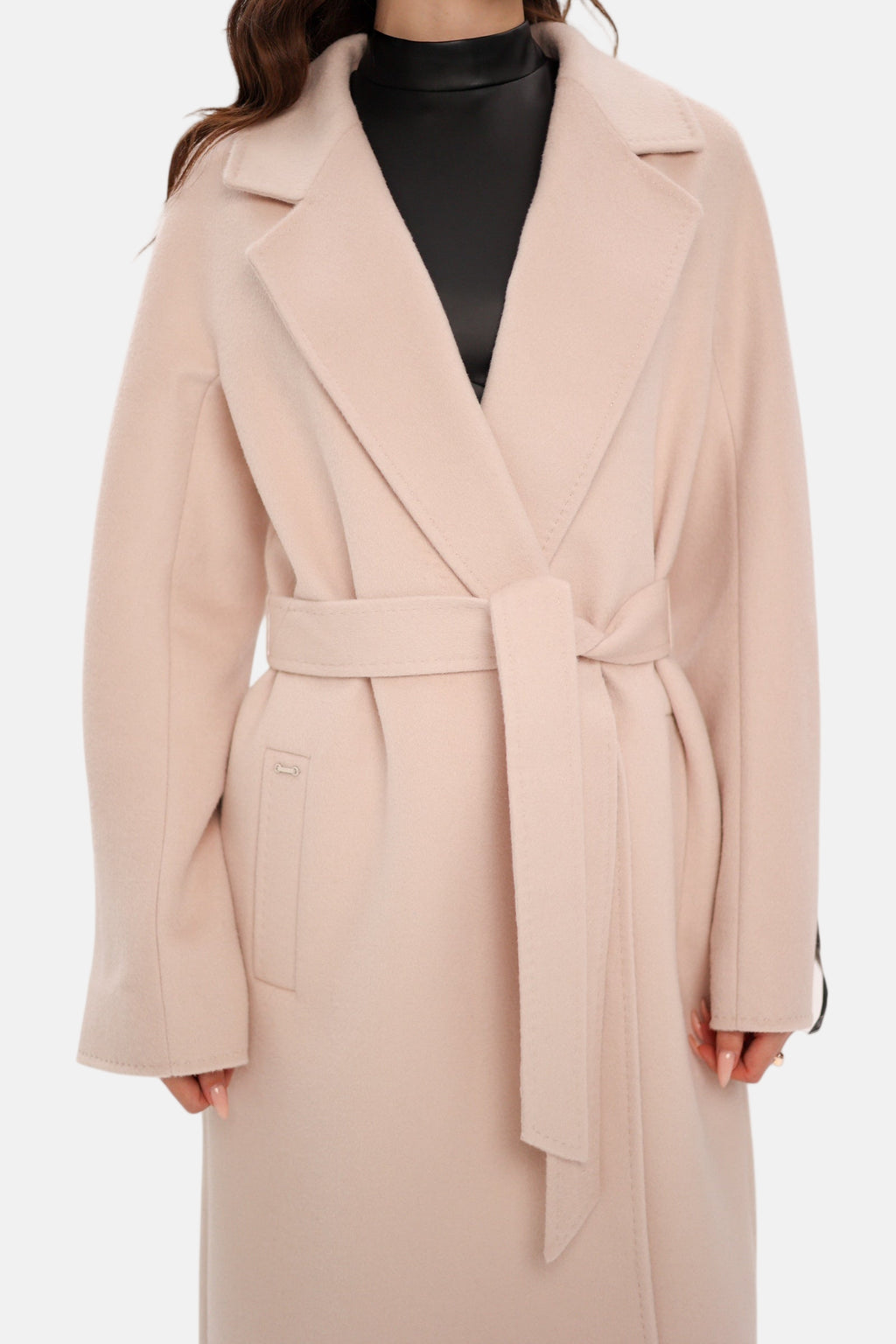 Chester Premium Wool Cashmere Coat in Praline