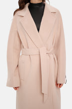 Chester Premium Wool Cashmere Coat in Praline