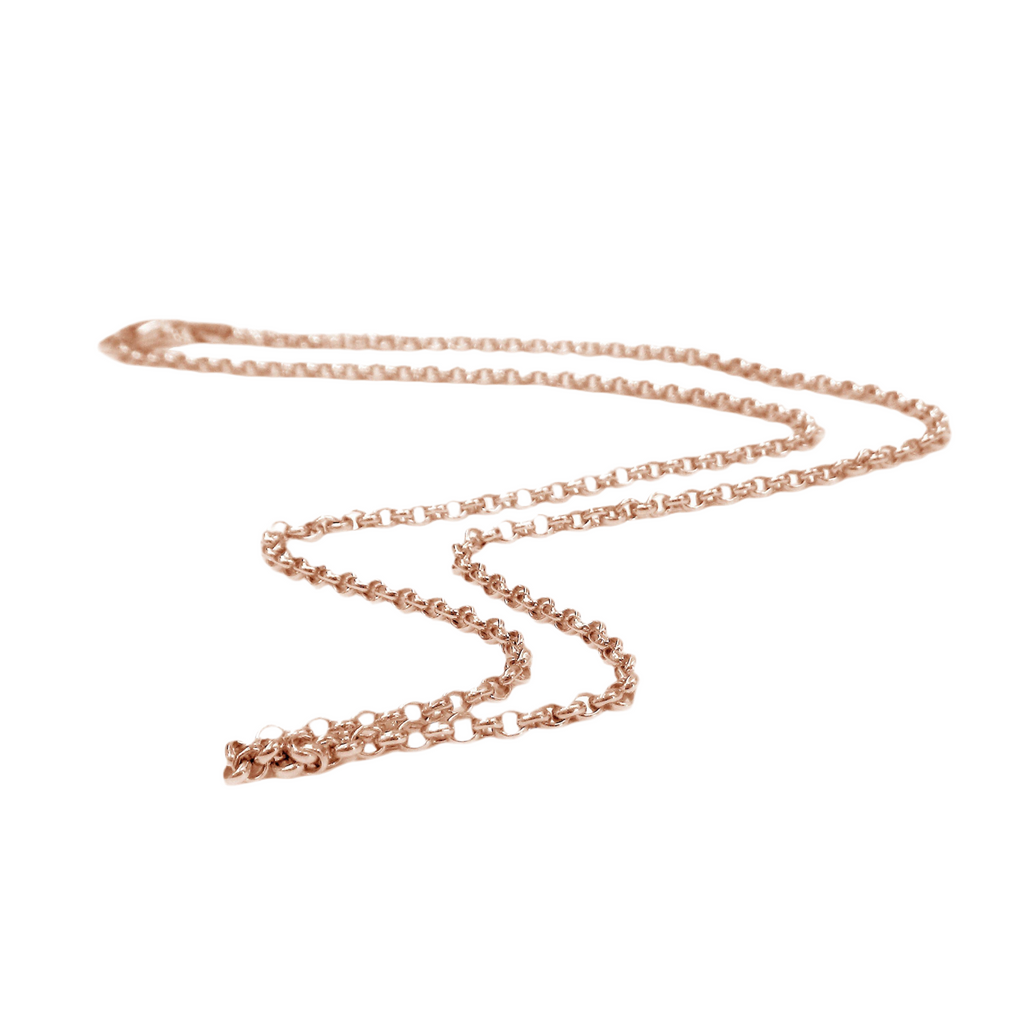 18K Rose-Gold Vermeil Thin Rolo Chain