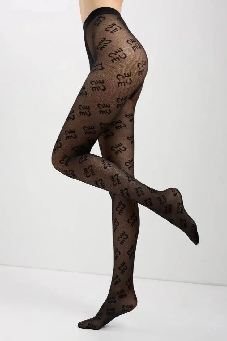 Conte Legend Fantasy Tights | Mesh Effect | Nero