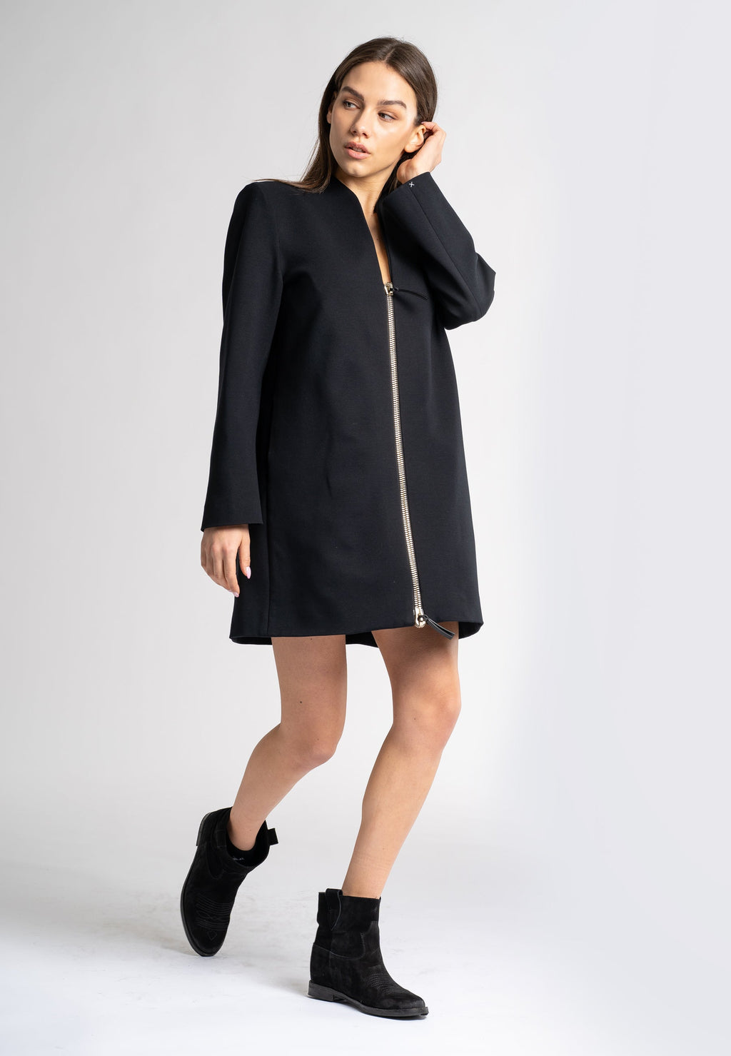 Nina Jacket in Black Wool