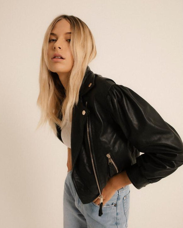 Puffy Biker Jacket