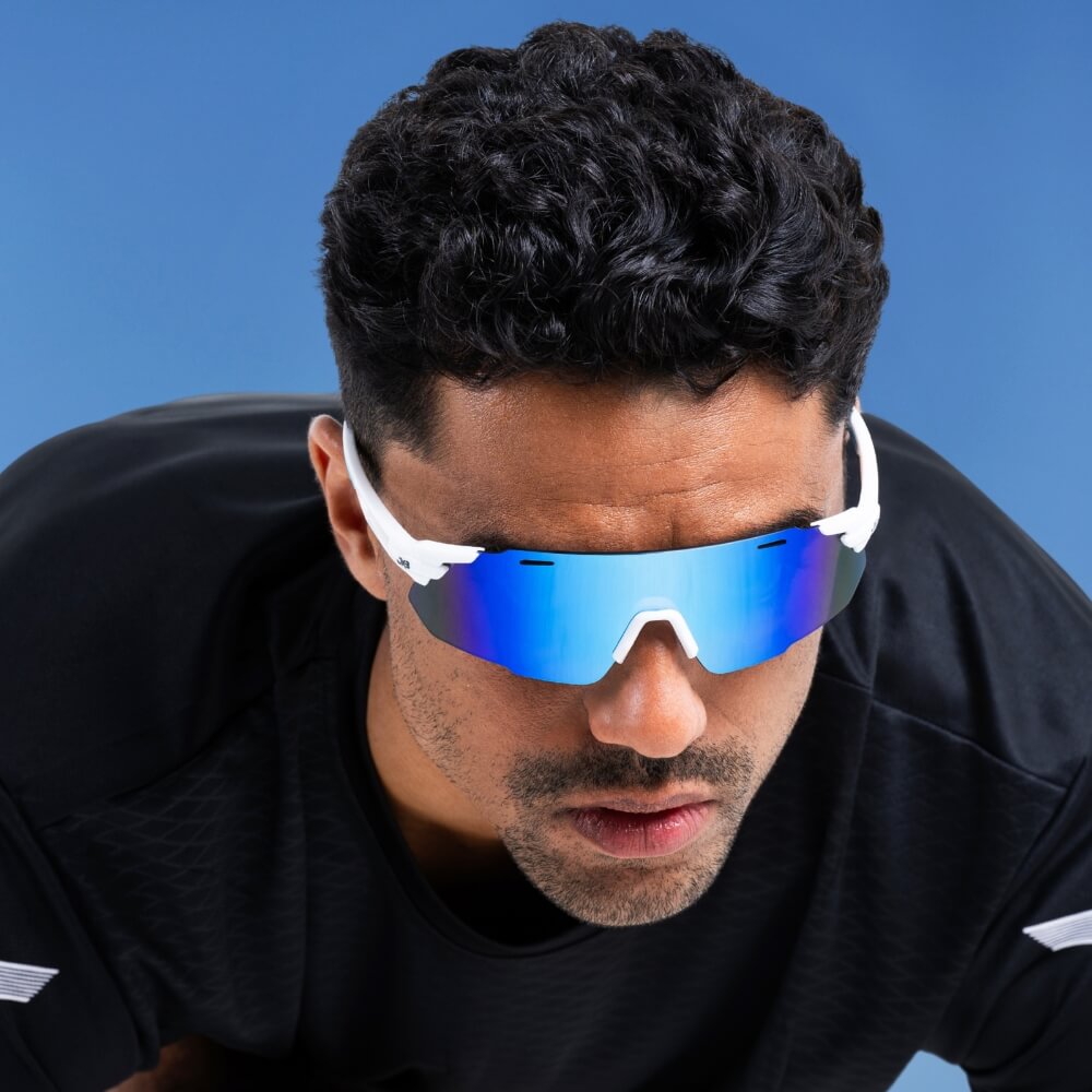 Shisa Rimless Wrap Shield Sunglasses JBX
