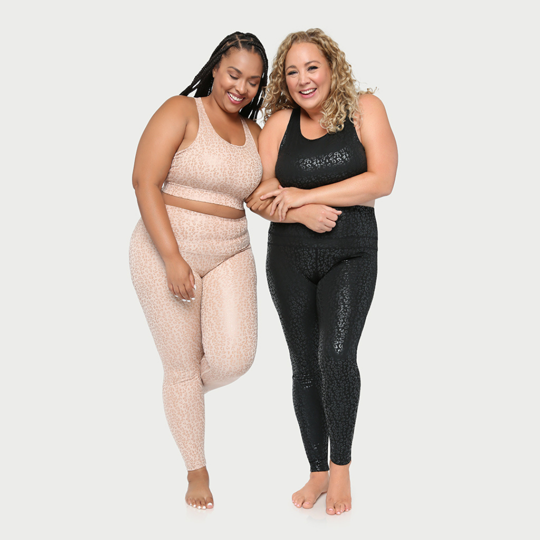 Metallic Cheetah Active Sports Bra