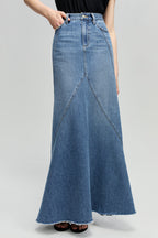 Ocean Wave Denim Skirt | HJ821