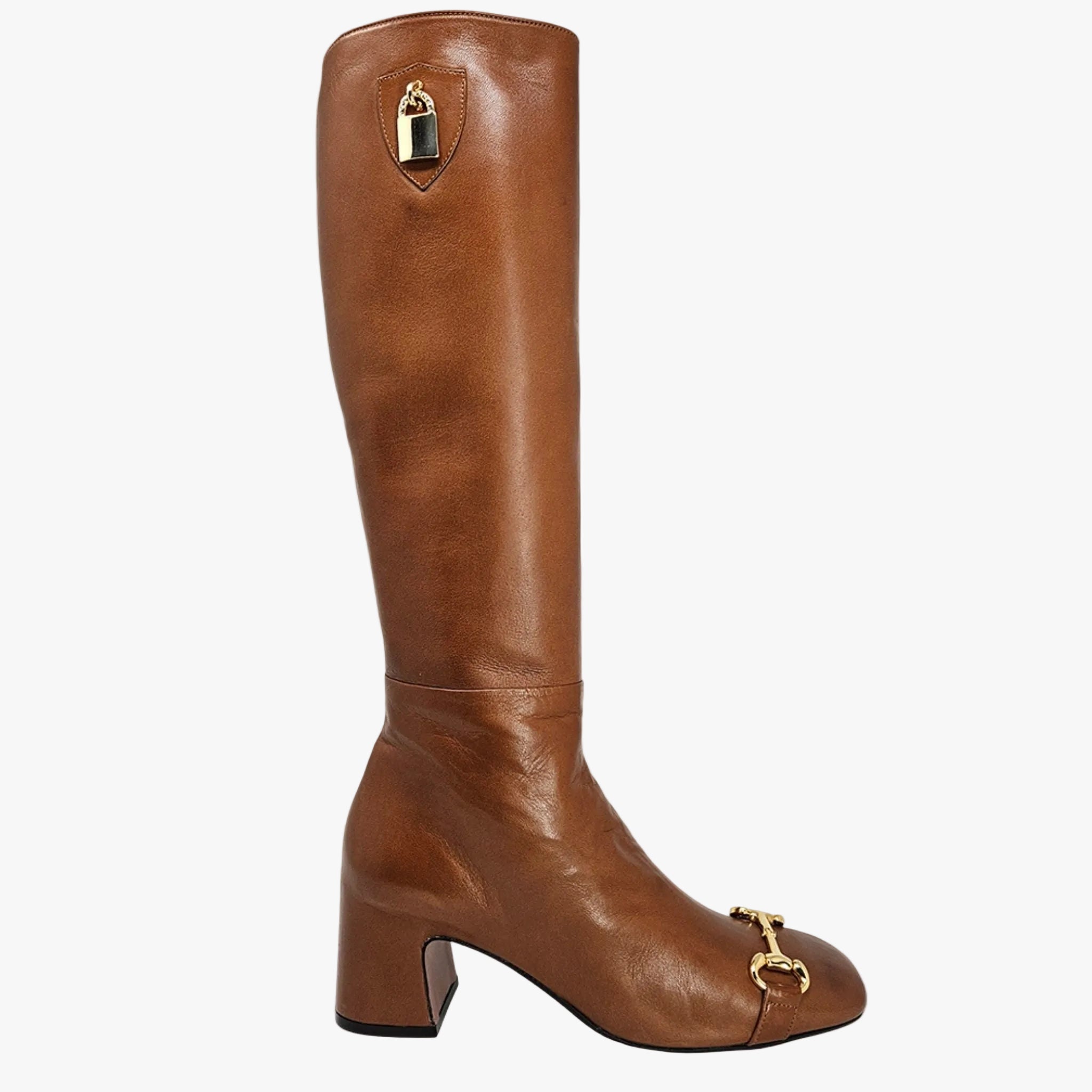 Madison Maison Cognac Tall Lock Boot