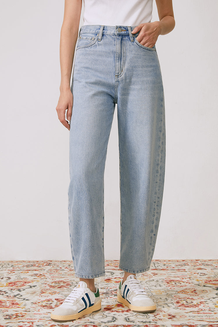 Queens Of Noise High Rise Barrel Jeans | HJ026