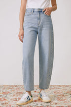Queens Of Noise High Rise Barrel Jeans | HJ026