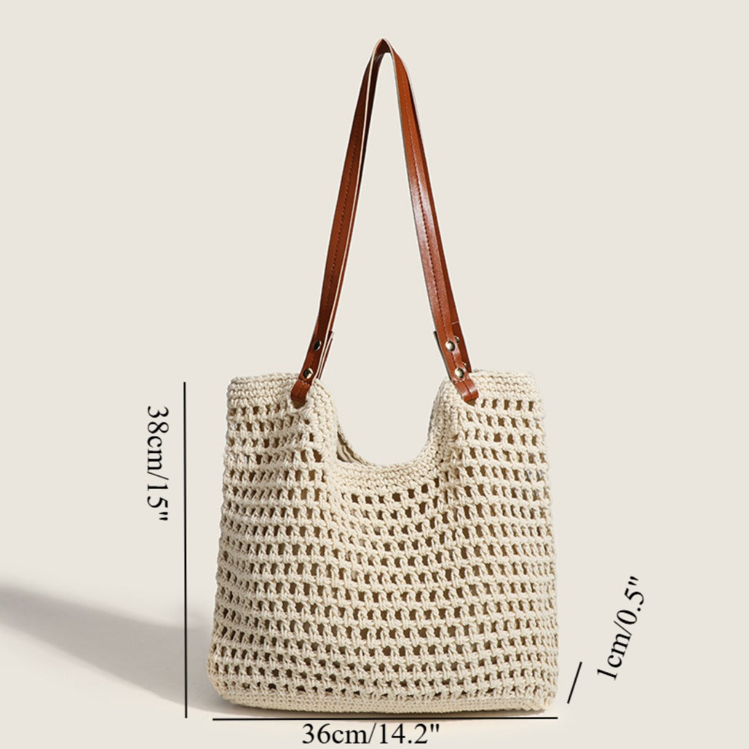 Hand-Woven Beach Hobo Bag