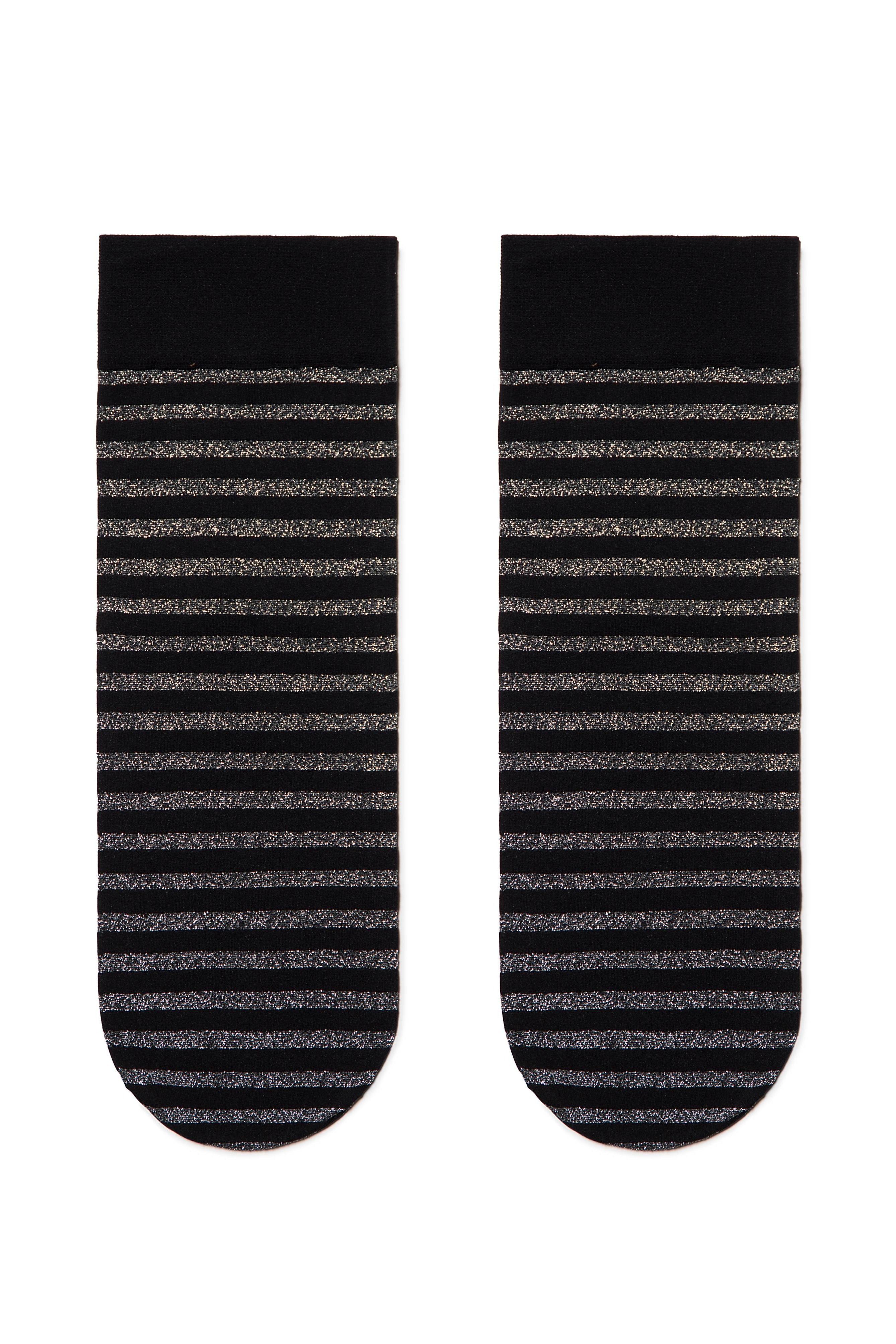 Conte Fantasy Socks with Shimmering Stripe