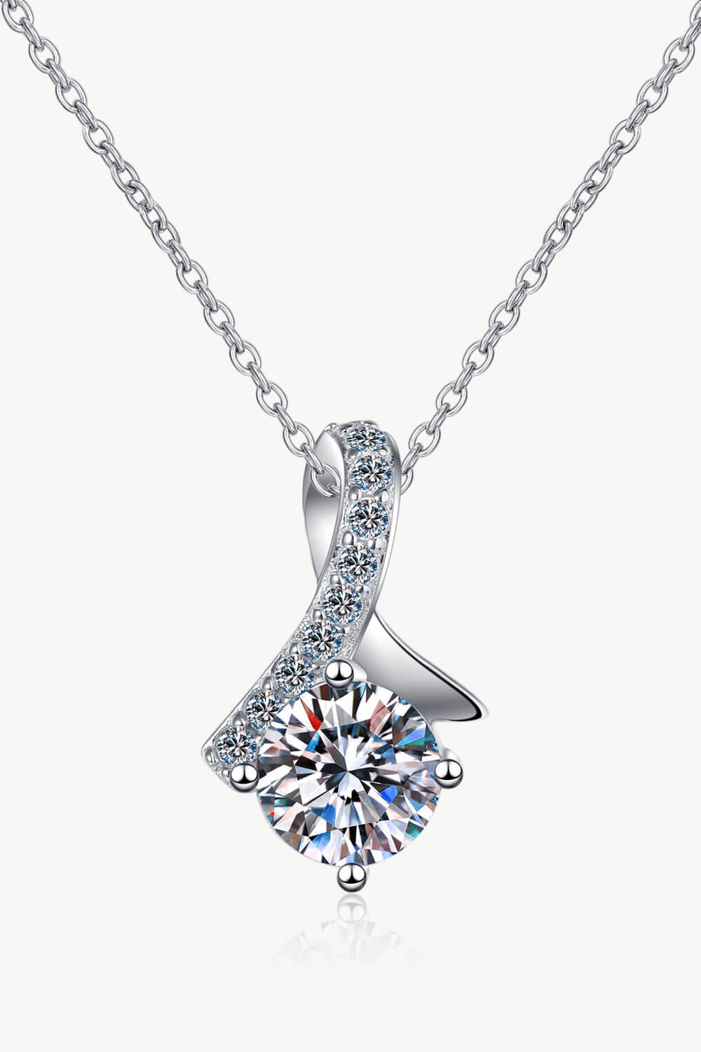 Unique & Chic Moissanite Pendant Necklace