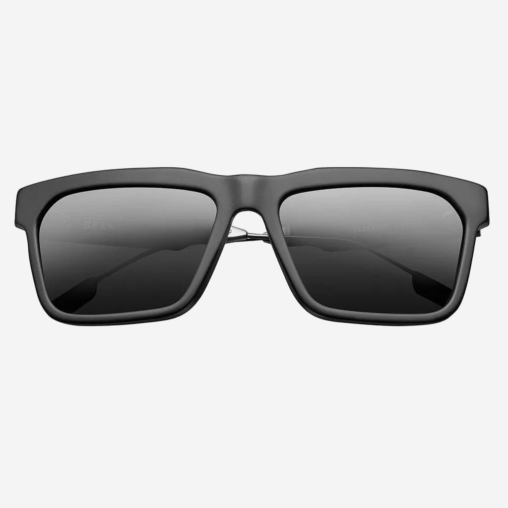 IVI Deano Sunglasses | Matte Black with Polished Gunmetal | Grey AR Lens