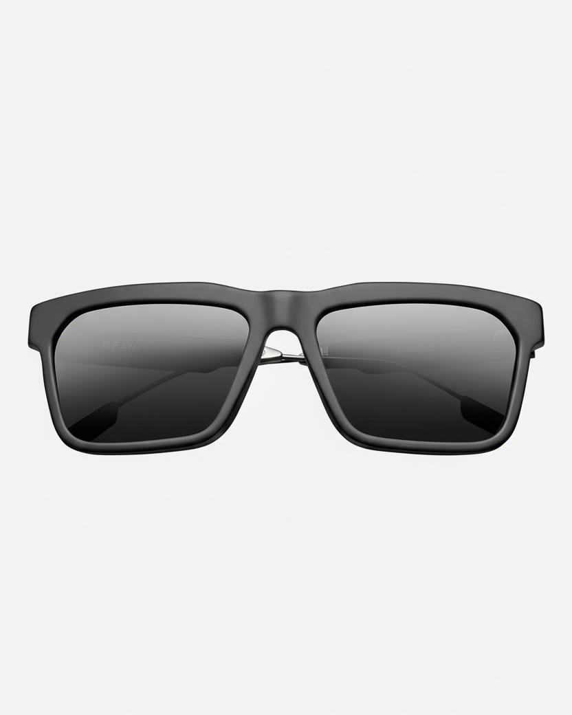IVI Deano Sunglasses | Matte Black with Polished Gunmetal | Grey AR Lens