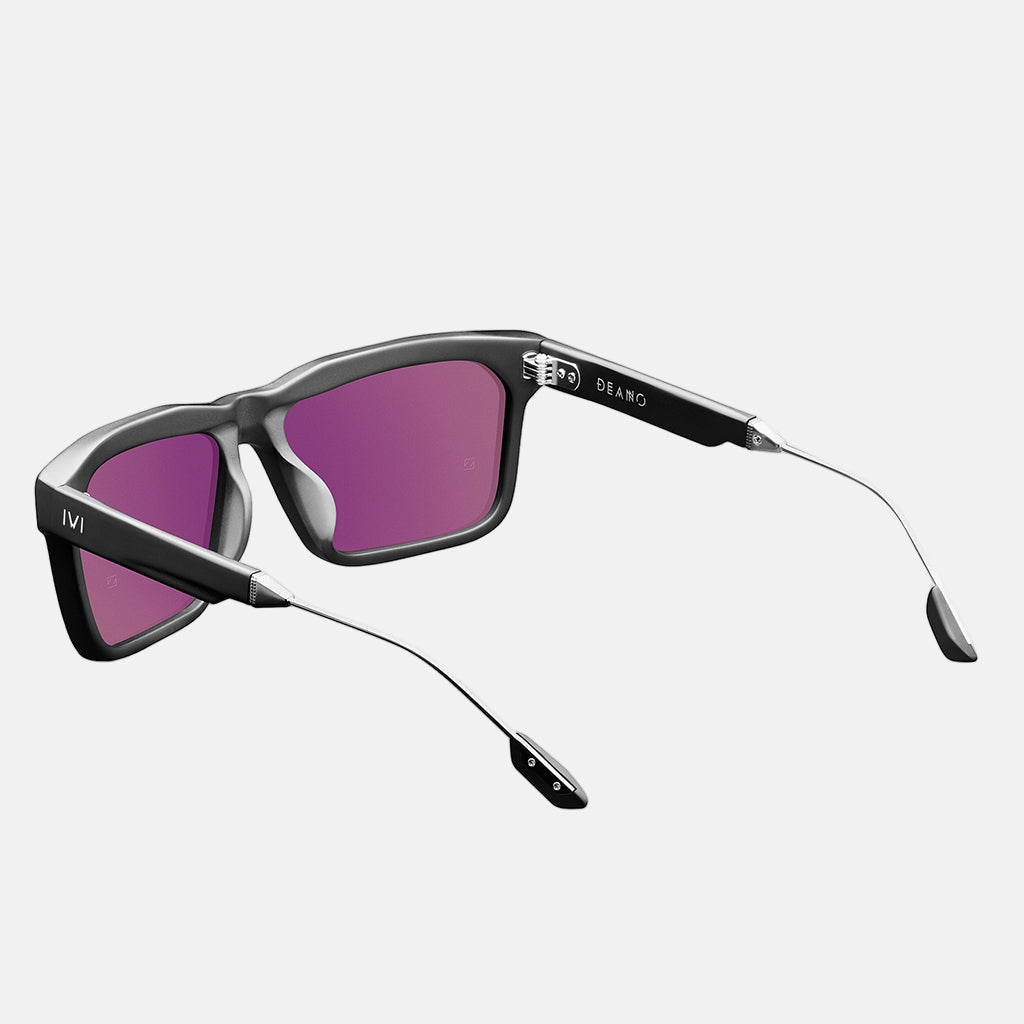 IVI Vision Deano Sunglasses Matte Black Polished Gunmetal | Grey AR Polarized Lens
