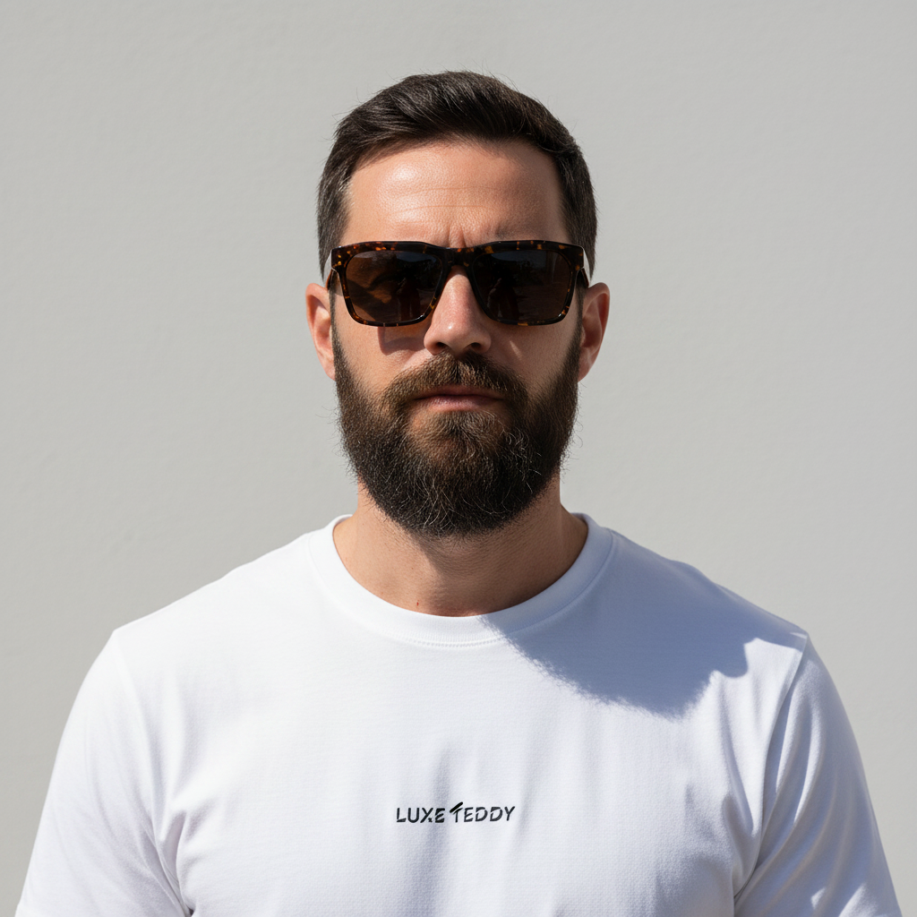 Deano Sunglasses Polished Ambercomb Tortoise with Brushed Gold | Bronze AR Lens