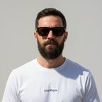 Deano Sunglasses Polished Ambercomb Tortoise with Brushed Gold | Bronze AR Lens