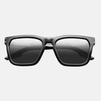 Gravitas Sunglasses Polished Black Brushed Aluminum | Grey AR Lens