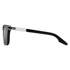 Gravitas Sunglasses Polished Black Brushed Aluminum | Grey AR Lens