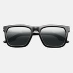 Gravitas Sunglasses Polished Black Brushed Aluminum | Grey AR Polarized Lens