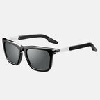 Gravitas Sunglasses Polished Black Brushed Aluminum | Grey AR Polarized Lens
