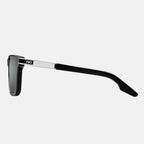 Gravitas Sunglasses Polished Black Brushed Aluminum | Grey AR Polarized Lens