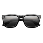 Gravitas Sunglasses Polished Black Brushed Aluminum | Grey AR Lens