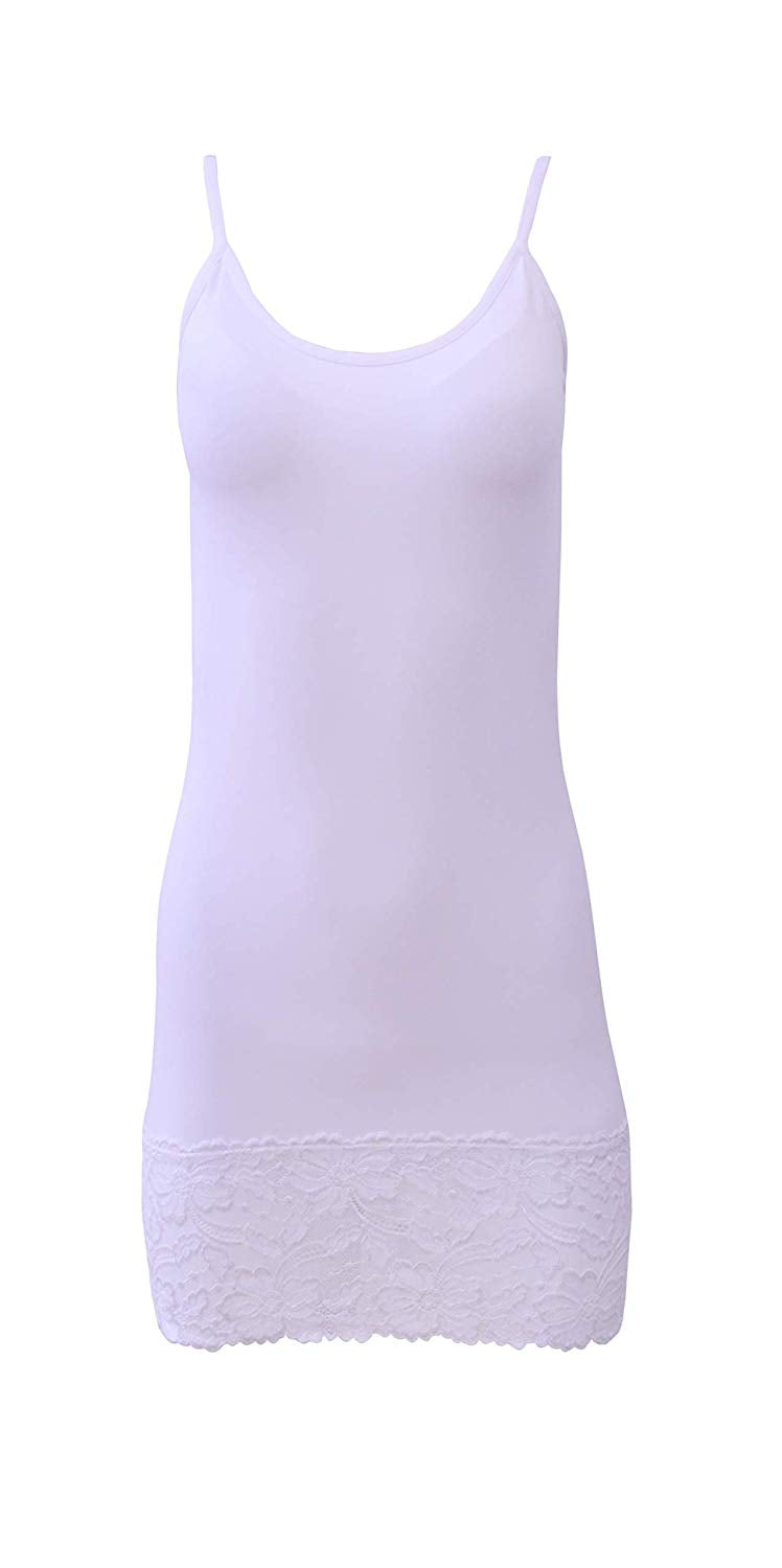 EGI Luxury Modal Lace-Trimmed Full Slips Chemise