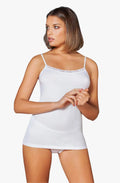 EGI Luxury Modal Women's Lace-Trimmed Tank Top