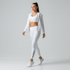 Everyday Active Leggings with Side Logo Script | White