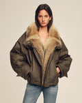 Fireladyfur Down Parka with Fur Collar ‘The Long Night Is Coming’
