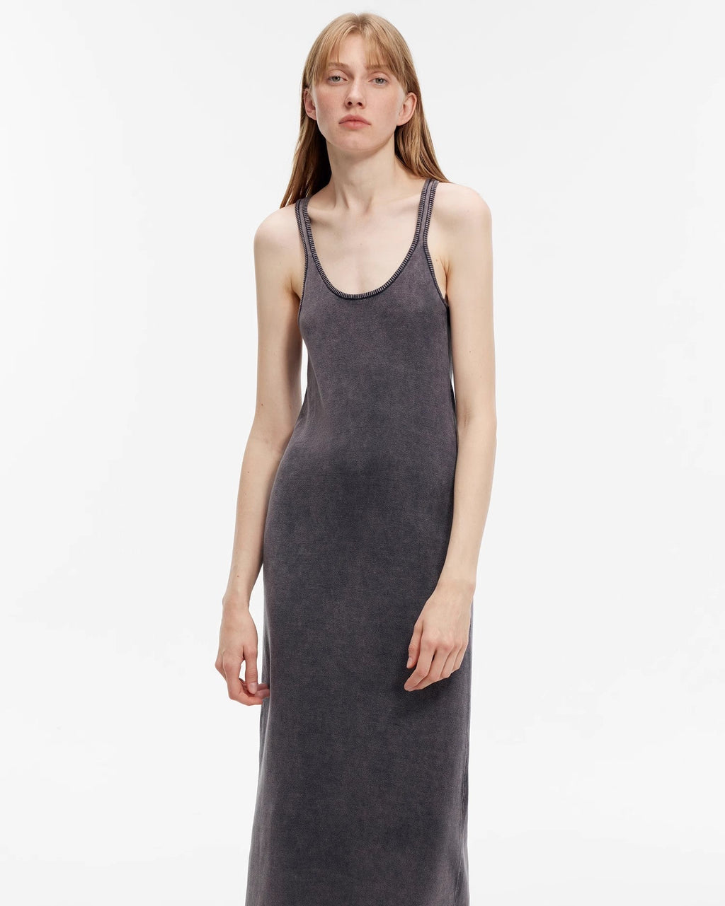 ‘Cool Girl Recipe’ Exclusive Ferment-Washed Distressed Tank Maxi Dress