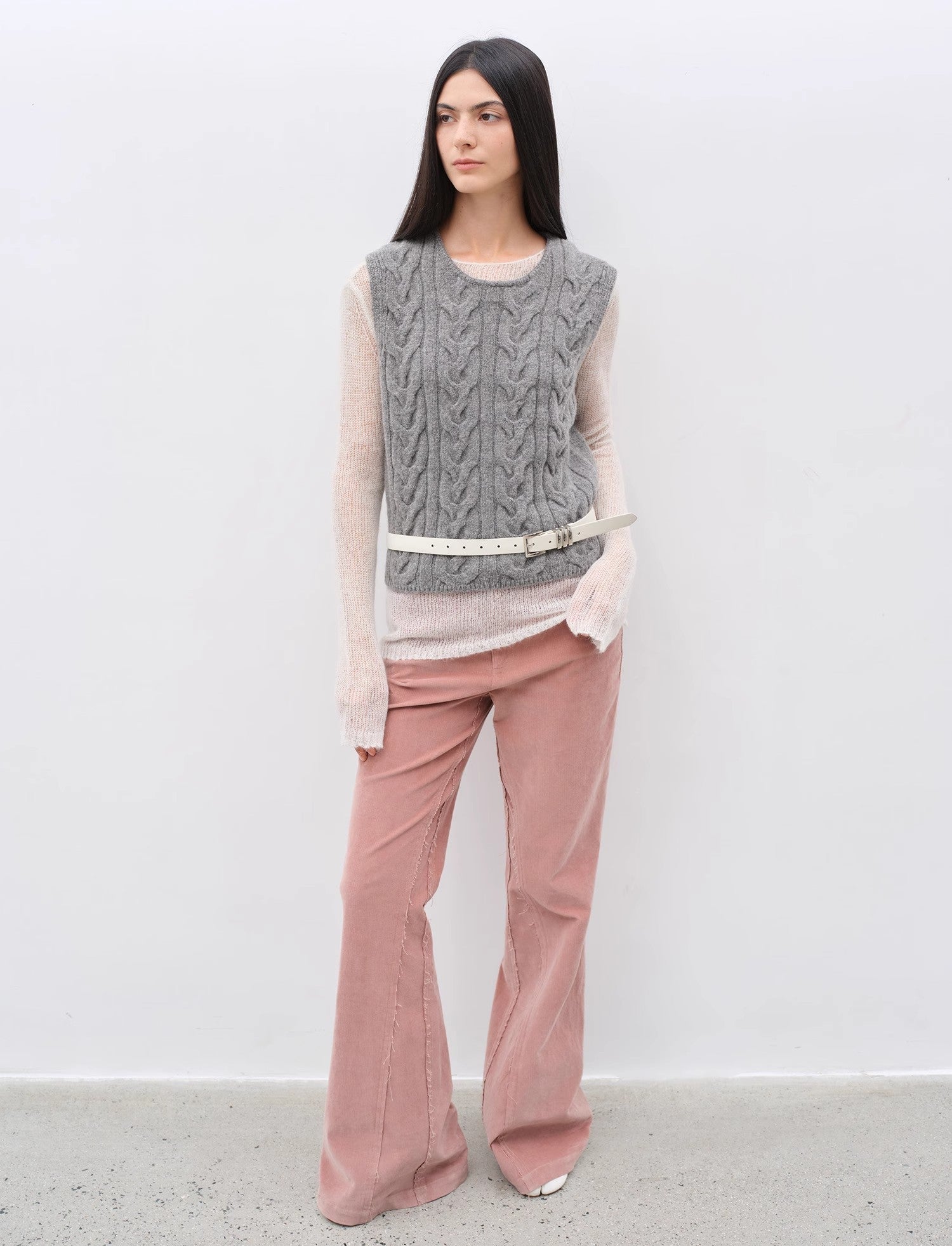 'Road to Extraordinary' Versatile Slim Corduroy Flared Trousers