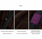 Behind The Vintage Mink Stand Collar Short Fur Coat