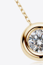 Adored 1 Ct Moissanite 925 Sterling Silver Necklace