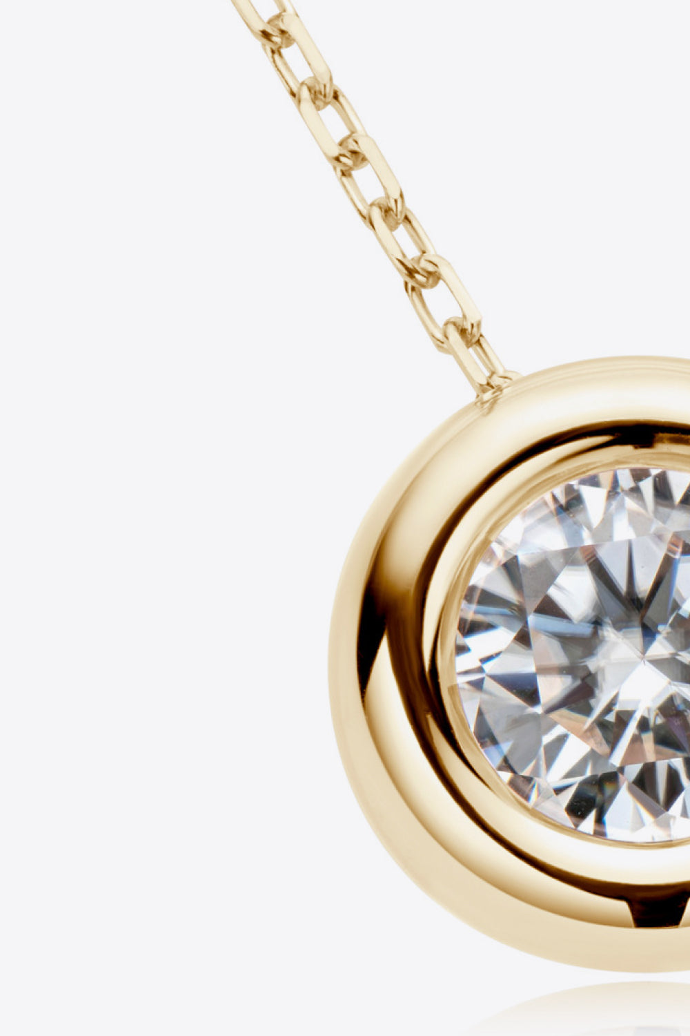 Adored 1 Ct Moissanite 925 Sterling Silver Necklace