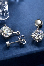 Adored 4 Ct Moissanite Drop Earrings