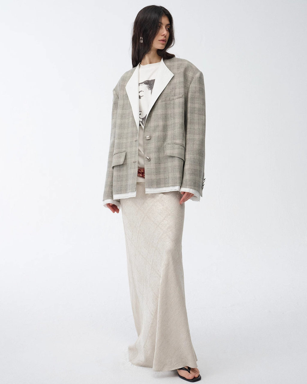 ‘London Diary’ Old Money Style Contrasting Lapel Wool Blazer