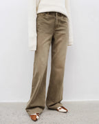 ‘Flare Mark’ Retro All-Season Slim Fit Versatile Washed Flared Jeans