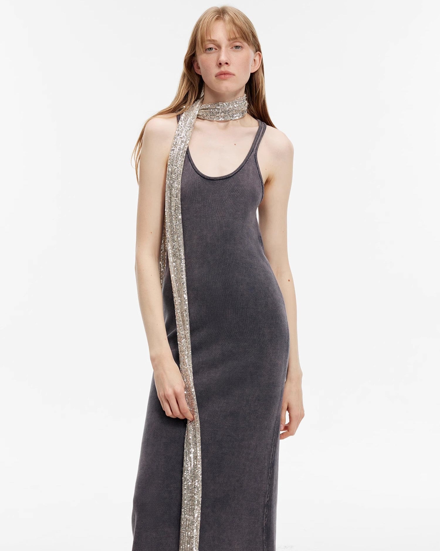 ‘Cool Girl Recipe’ Exclusive Ferment-Washed Distressed Tank Maxi Dress