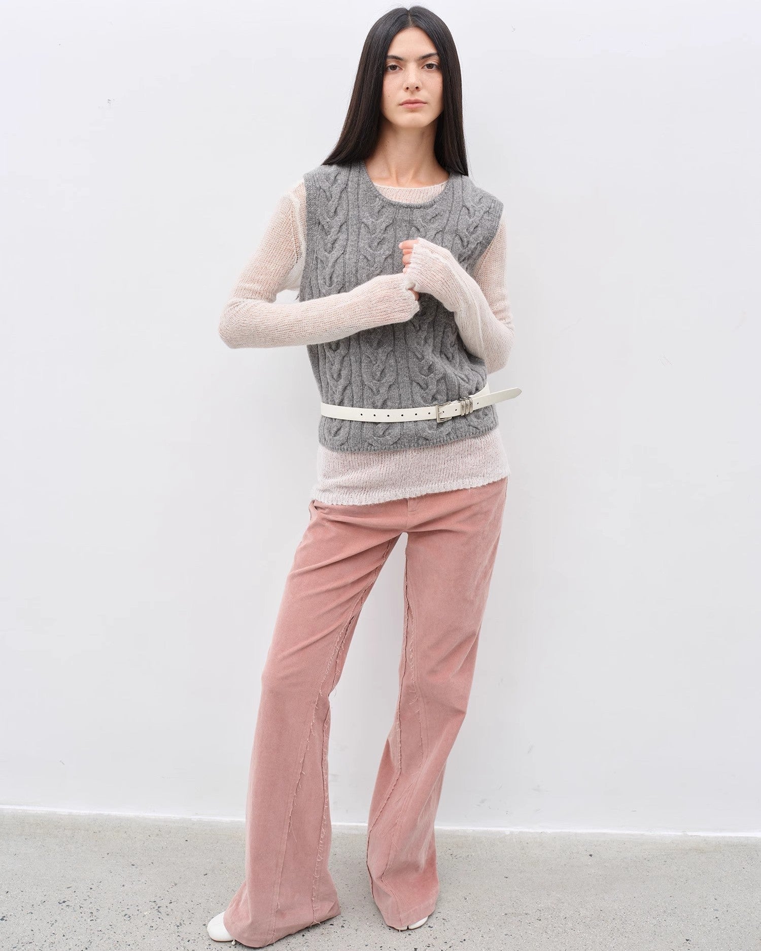 'Road to Extraordinary' Versatile Slim Corduroy Flared Trousers